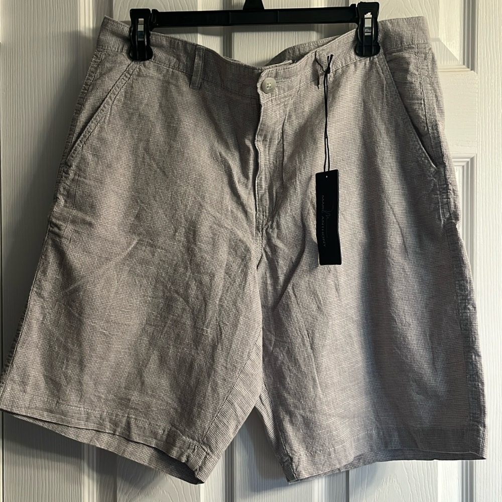 Marc Anthony Gray Flat Front Shorts
